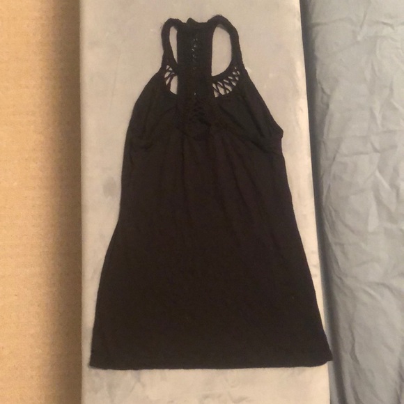 Club Monaco crochet black tank - XS - Picture 2 of 3